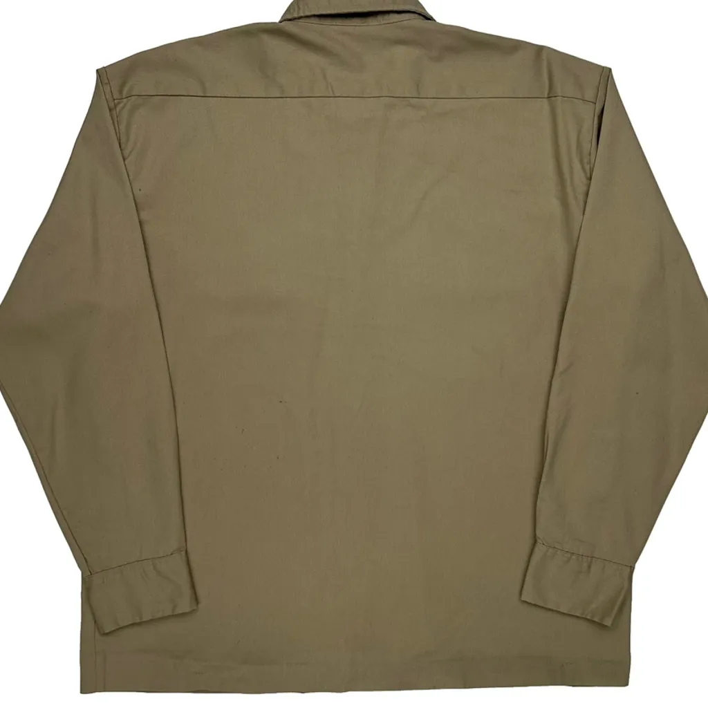 Dickies Shirt - Large Khaki Polyester Blend - Image 7