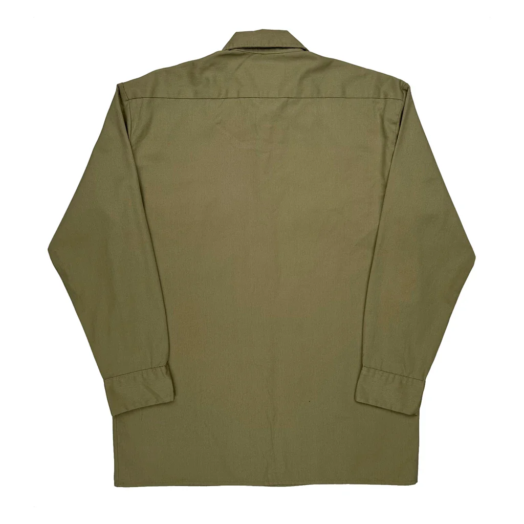 Dickies Shirt - Medium Khaki Polyester Blend - Image 2