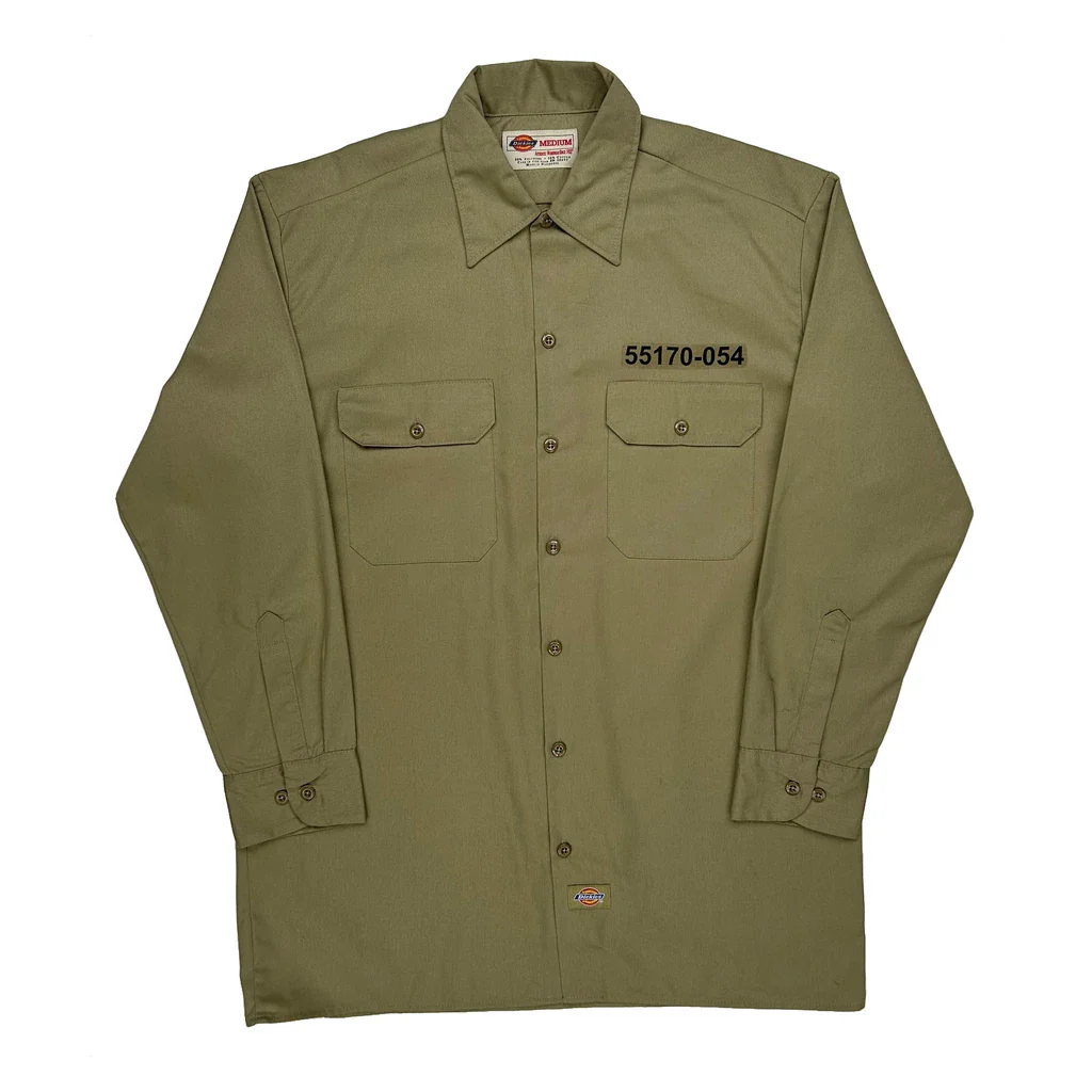 Dickies Shirt - Medium Khaki Cotton