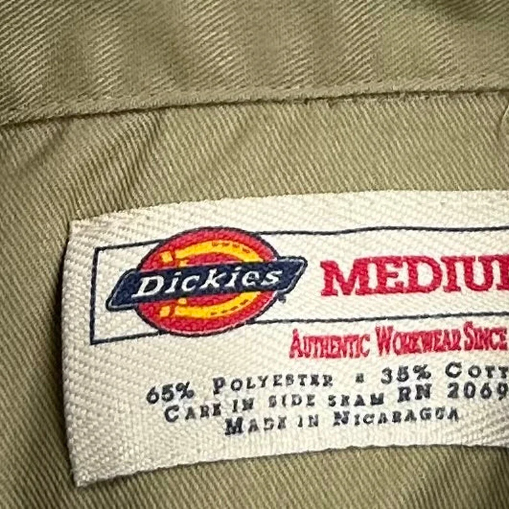 Dickies Shirt - Medium Khaki Cotton - Image 3