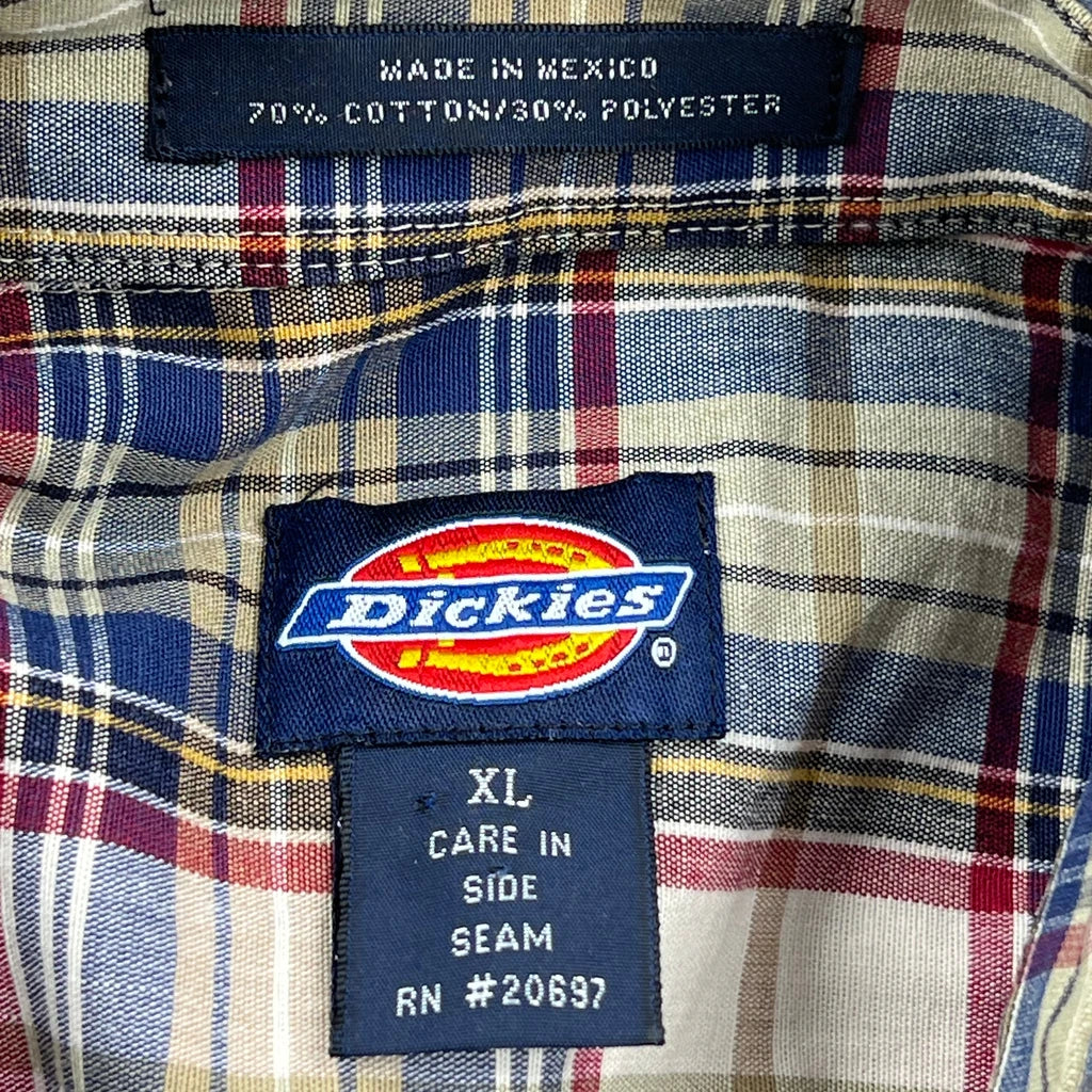 Dickies Checked Shirt - XL Multicoloured Cotton Blend - Image 3