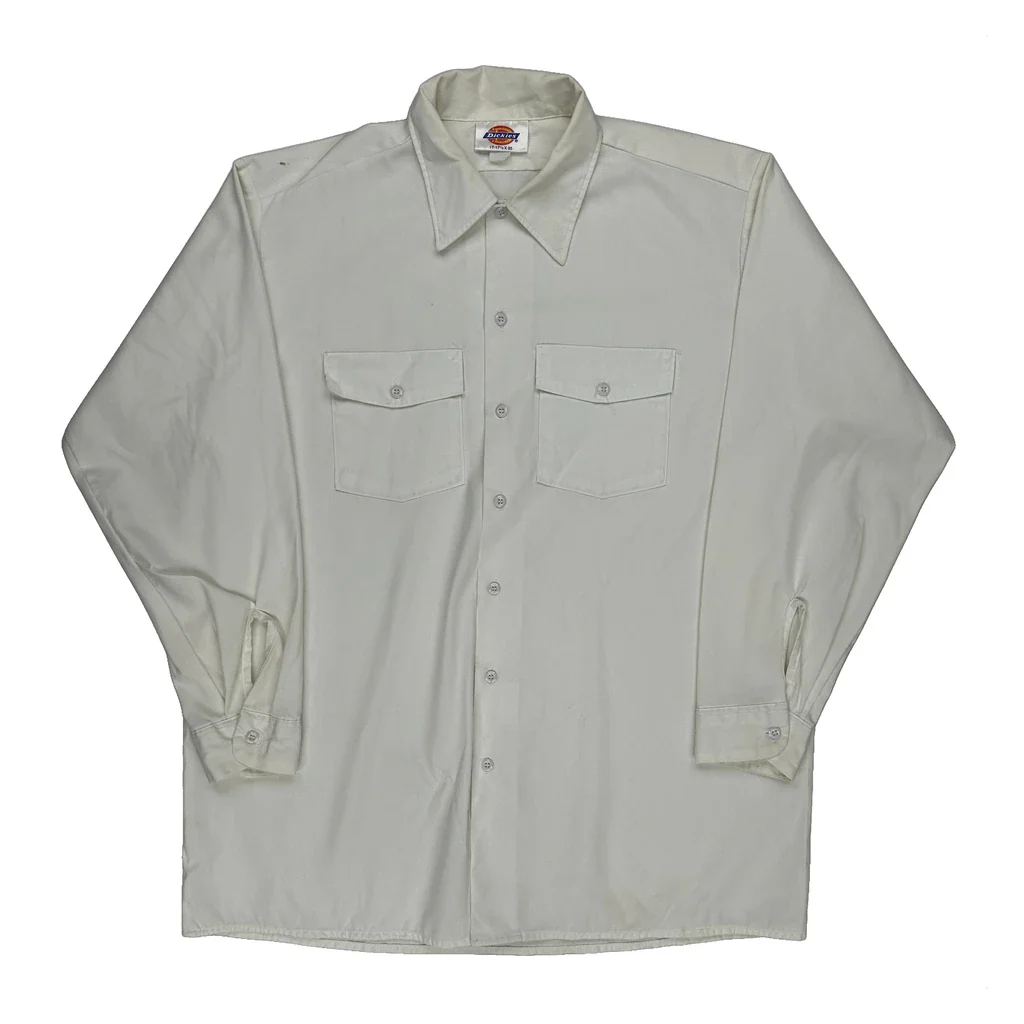 Dickies Shirt - XL White Cotton