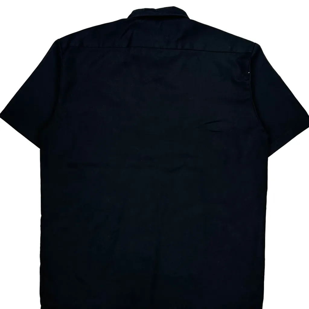 Dickies Short Sleeve Shirt - Large Black Polyester Blend - Image 6