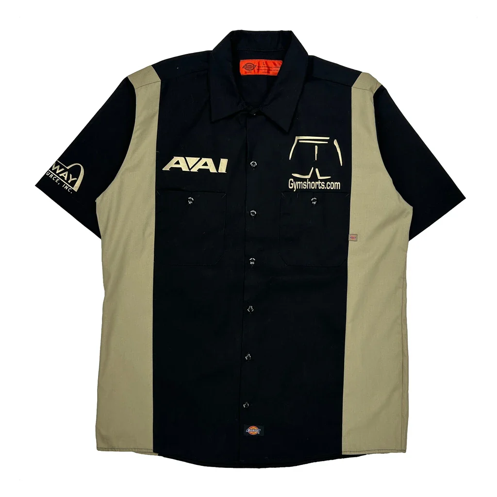 Dickies Graphic Short Sleeve Shirt - Large Black Cotton