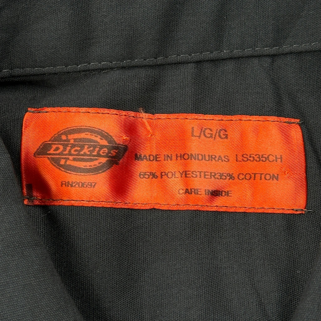 Dickies Short Sleeve Shirt - Large Black Polyester Blend - Image 3