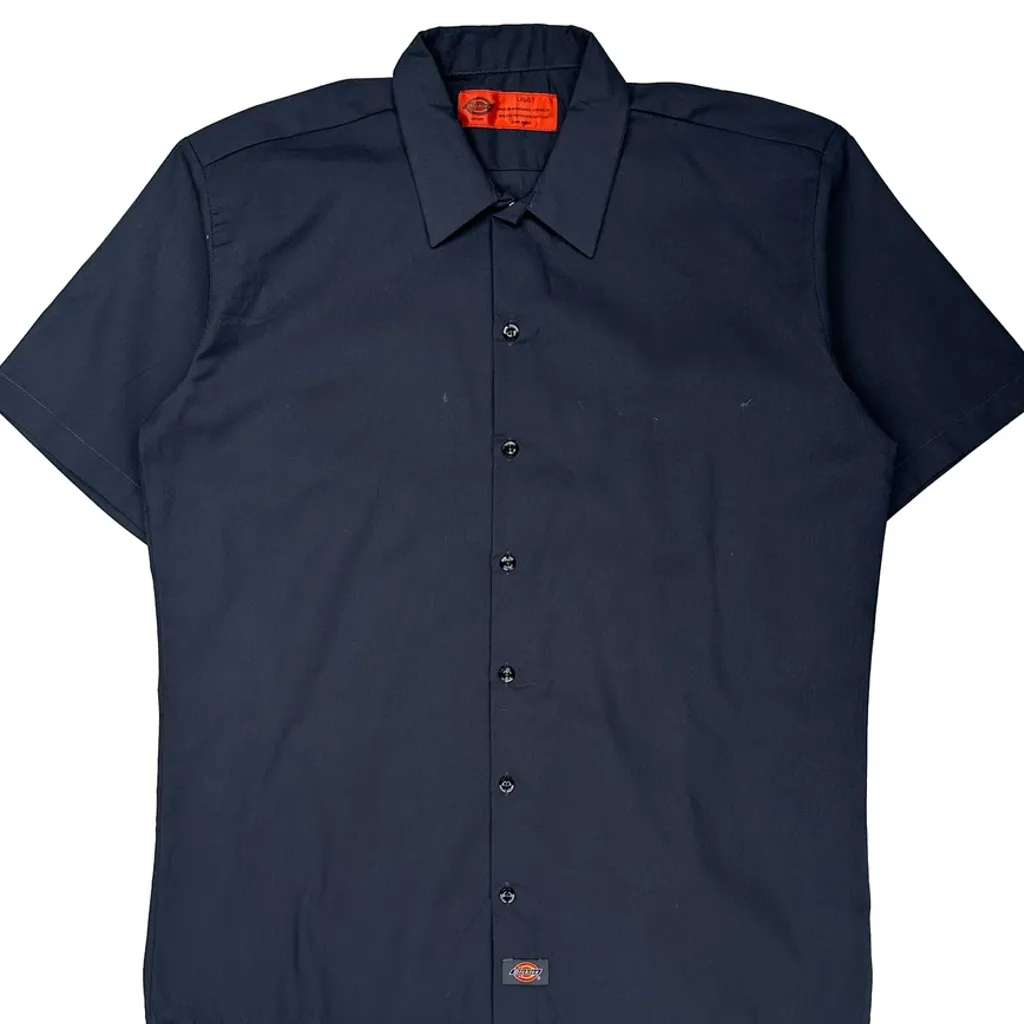 Dickies Short Sleeve Shirt - Large Black Polyester Blend - Image 4