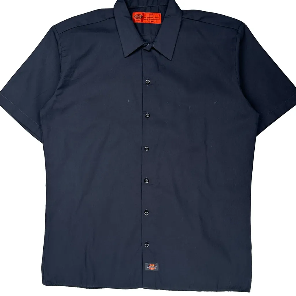Dickies Short Sleeve Shirt - Large Black Polyester Blend - Image 5