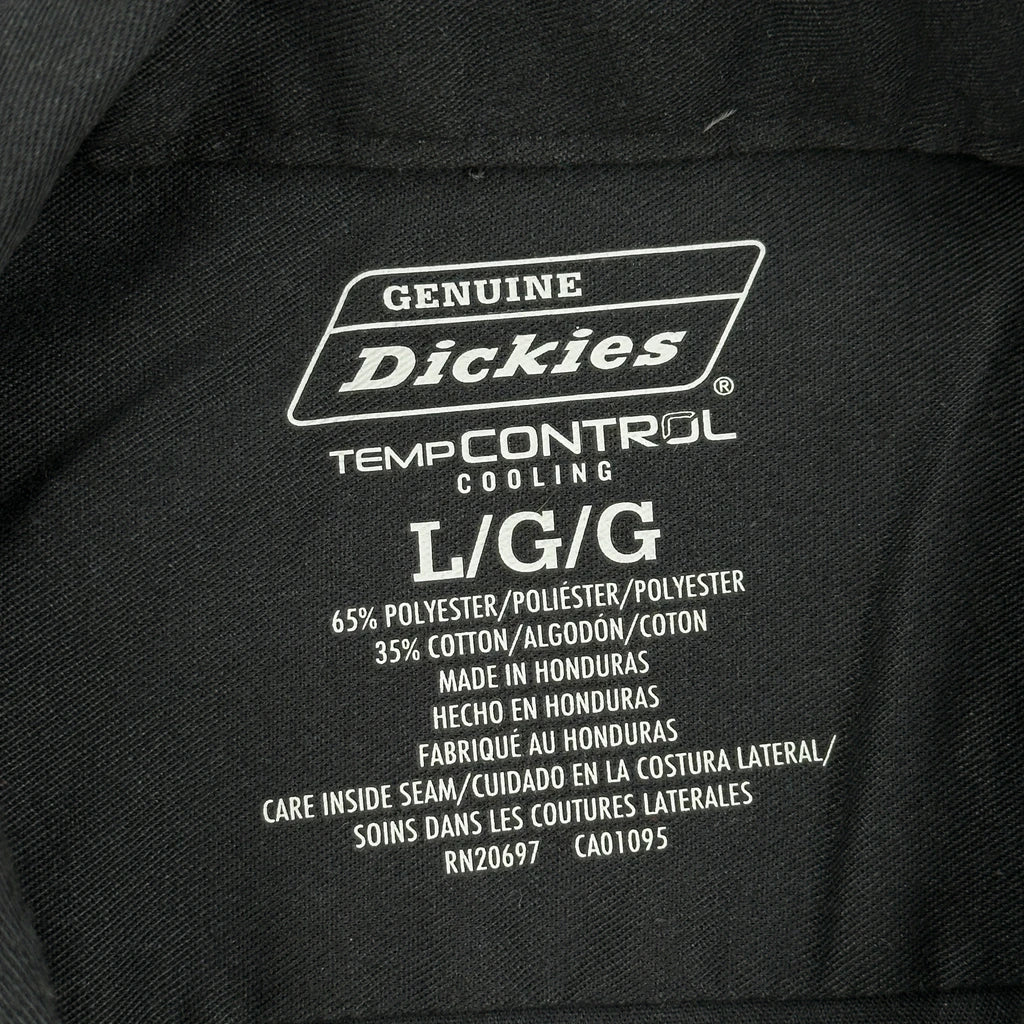 Dickies Short Sleeve Shirt - Large Black Polyester Blend - Image 3