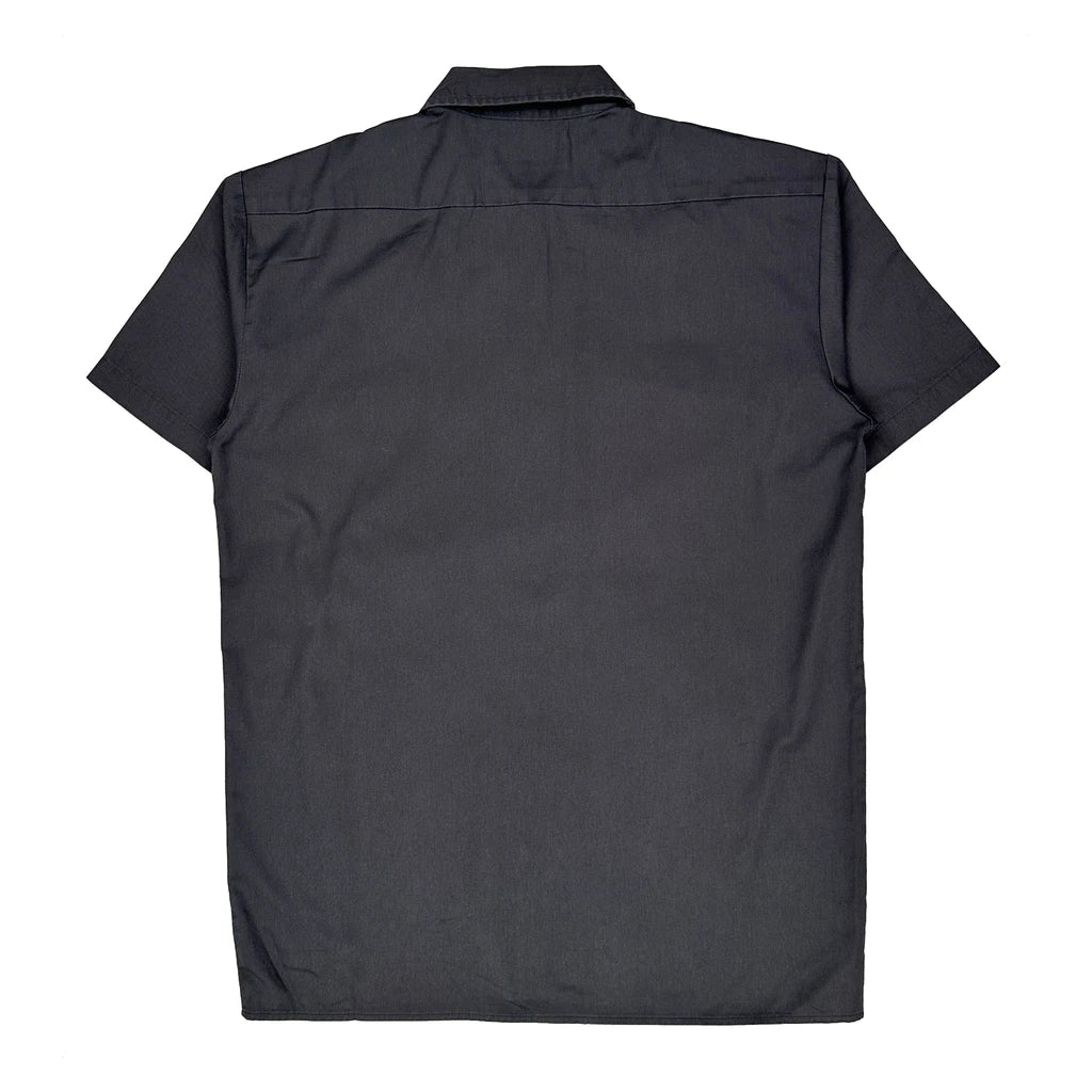 Dickies Short Sleeve Shirt - Medium Black Cotton - Image 2