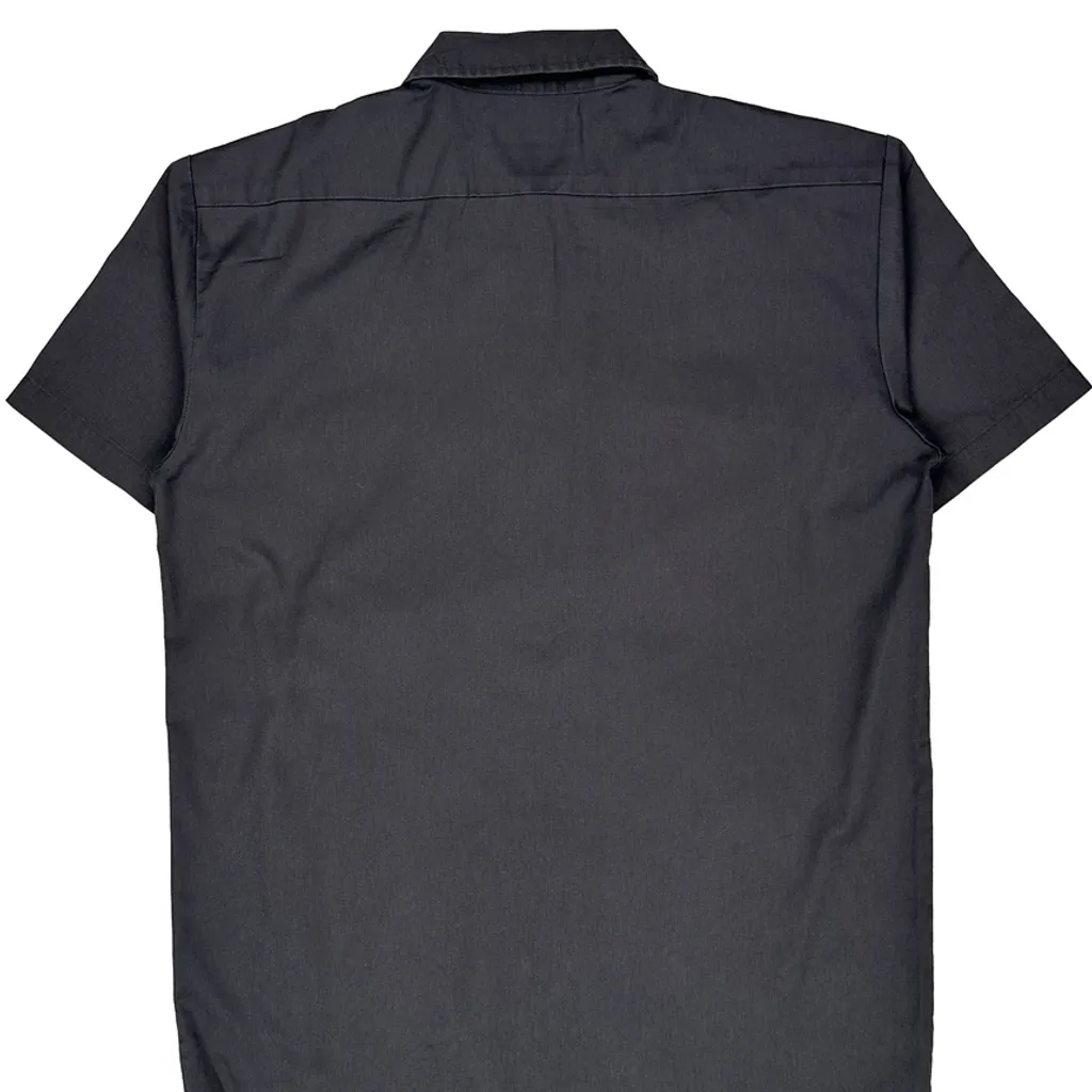Dickies Short Sleeve Shirt - Medium Black Cotton - Image 7