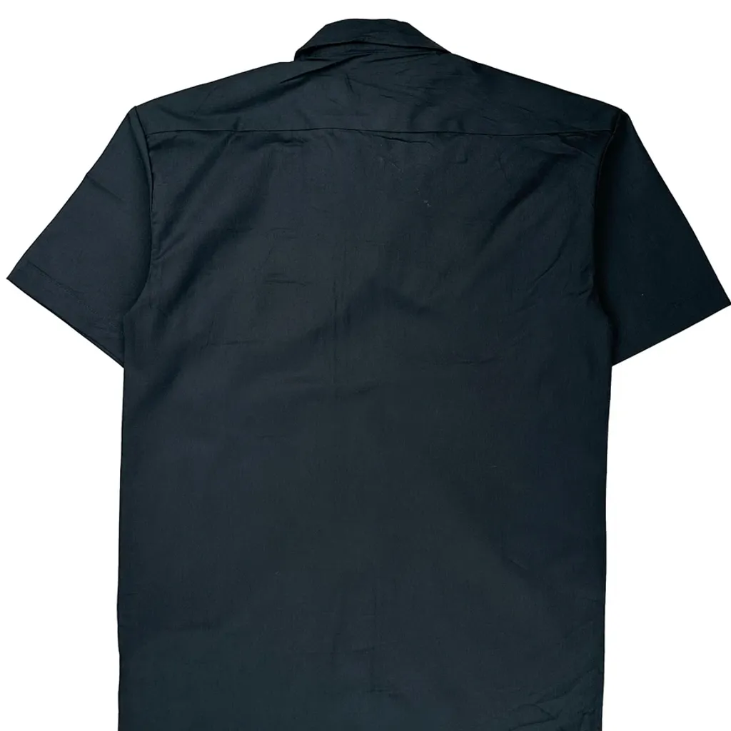 Dickies Short Sleeve Shirt - Small Black Cotton - Image 6