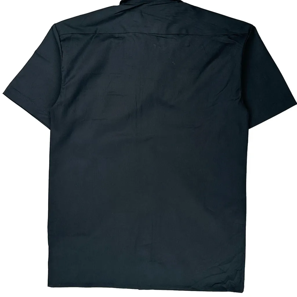 Dickies Short Sleeve Shirt - Small Black Cotton - Image 7