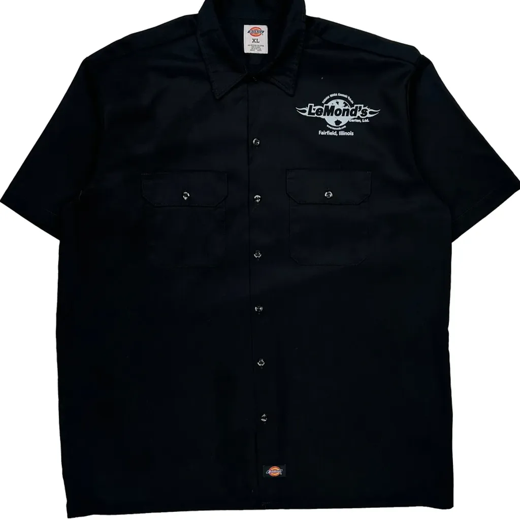 Dickies Short Sleeve Shirt - XL Black Cotton - Image 5