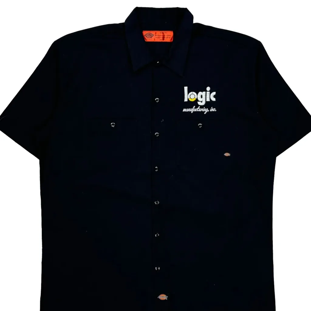 Dickies Short Sleeve Shirt - XL Black Polyester Blend - Image 5