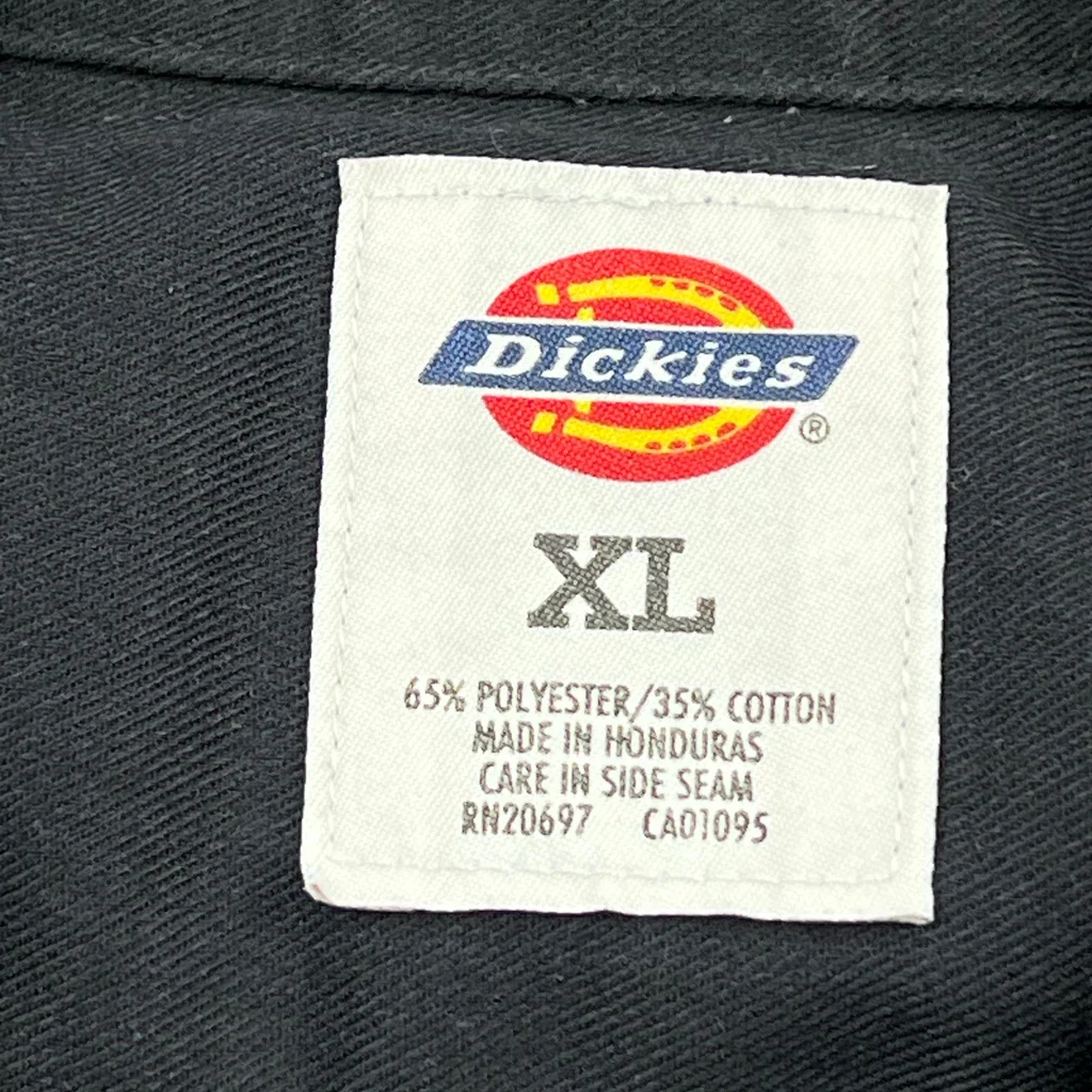 Dickies Short Sleeve Shirt - XL Black Polyester Blend - Image 3