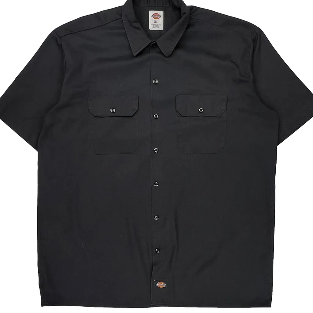 Dickies Short Sleeve Shirt - XL Black Polyester Blend - Image 5