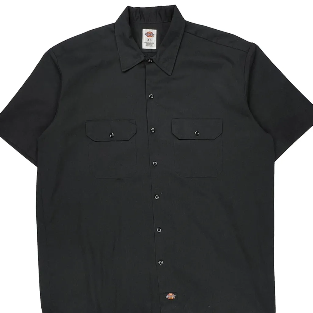 Dickies Short Sleeve Shirt - XL Black Polyester Blend - Image 5