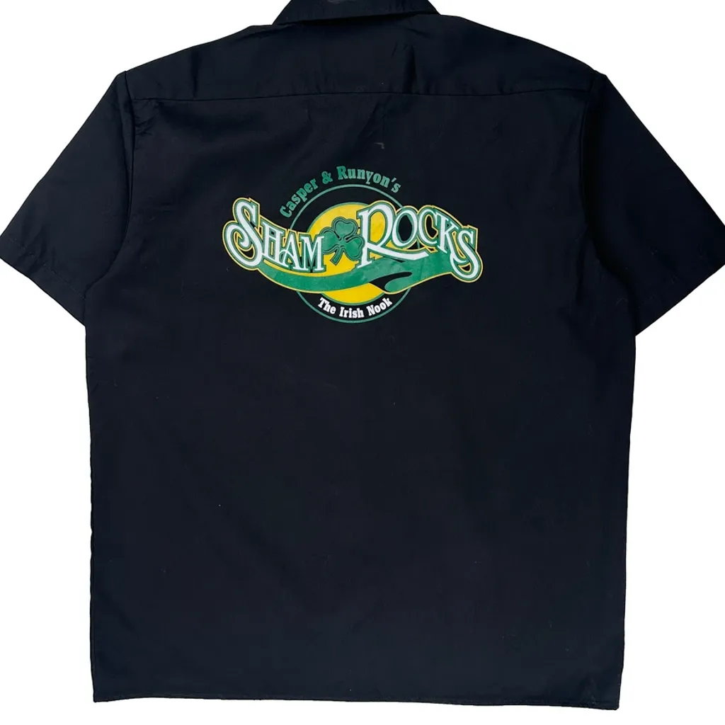 Dickies Short Sleeve Shirt - XL Black Polyester Blend - Image 7