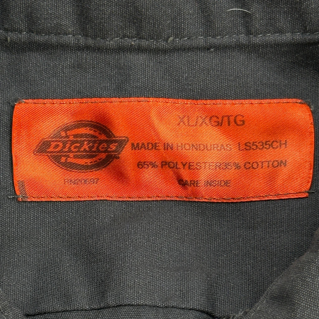 Dickies Workwear Short Sleeve Shirt - XL Black Polyester Blend - Image 3