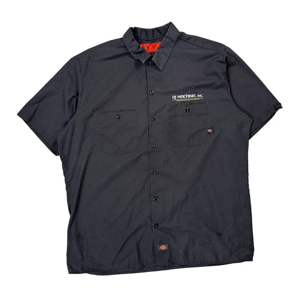 Dickies Workwear Short Sleeve Shirt - XL Black Polyester Blend