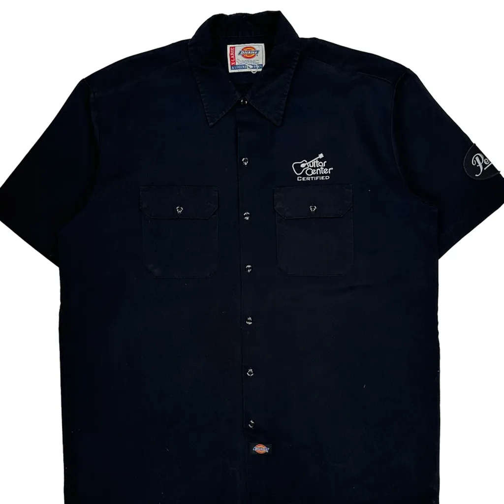 Dickies Short Sleeve Shirt - XL Black Cotton Blend - Image 4
