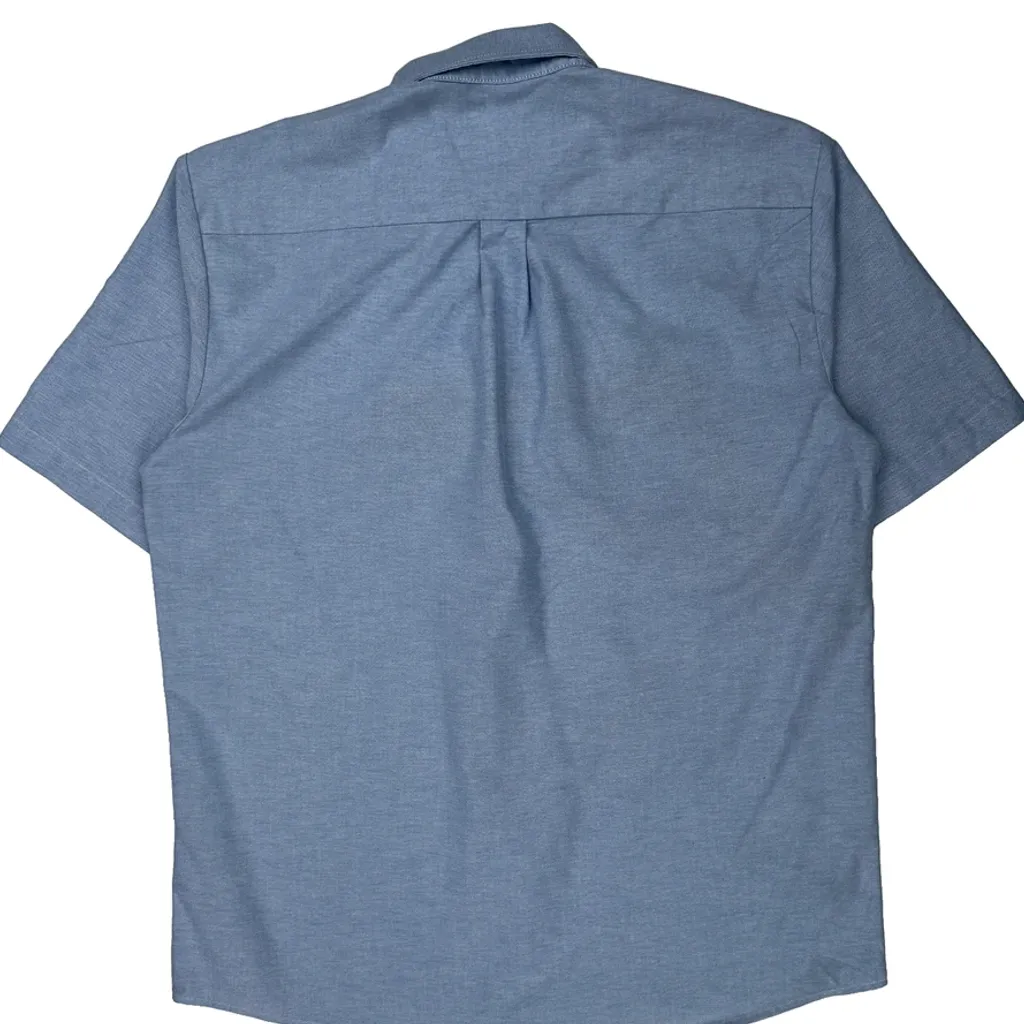 Dickies Short Sleeve Shirt - Large Blue Cotton Blend - Image 7