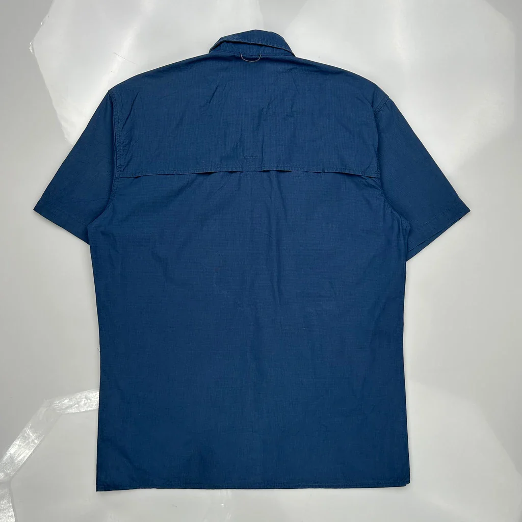 Dickies Short Sleeve Shirt - Medium Blue Cotton Blend - Image 4