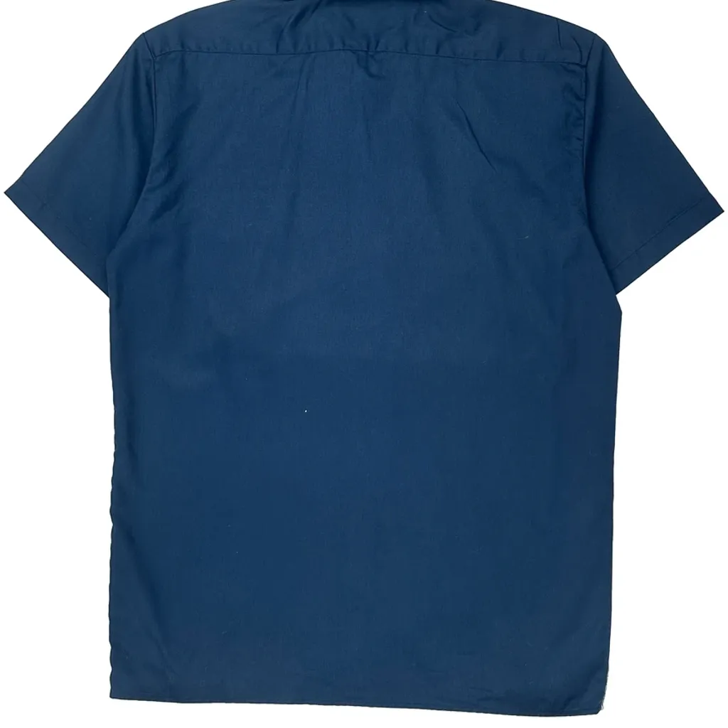 Dickies Short Sleeve Shirt - Medium Blue Polyester Blend - Image 6