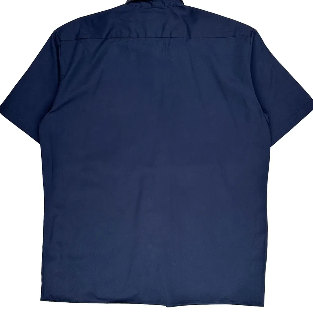Dickies Tall Short Sleeve Shirt - XL Blue Polyester Blend - Image 7