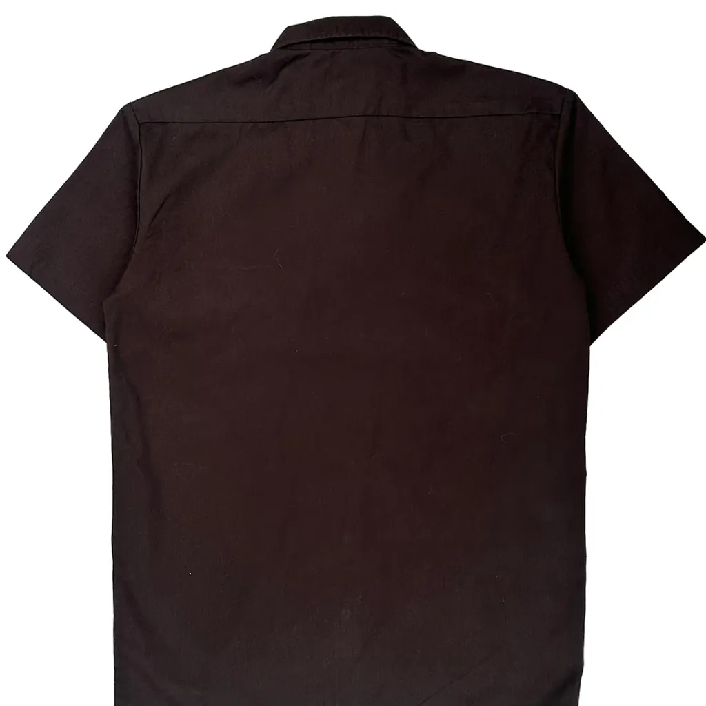 Dickies Short Sleeve Shirt - Medium Brown Polyester Blend - Image 7