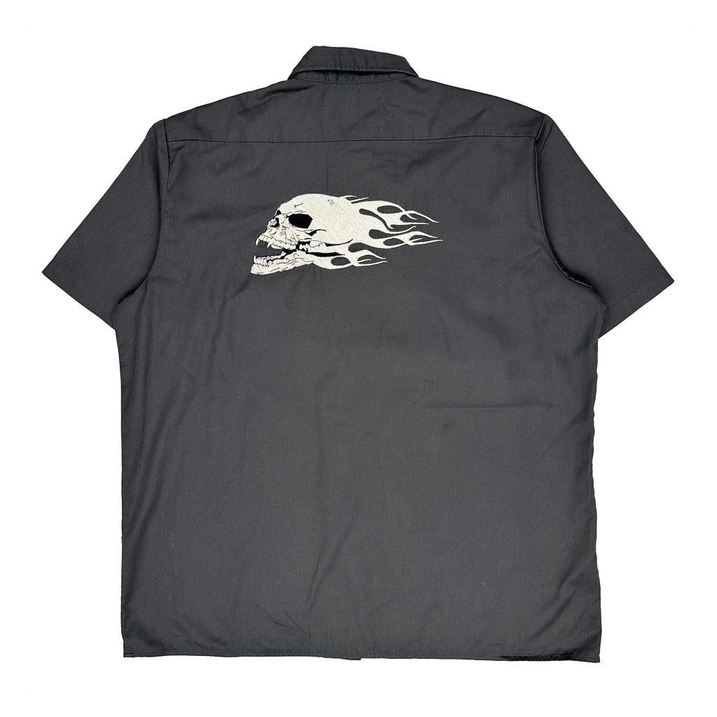 Dickies Graphic Short Sleeve Shirt - XL Grey Polyester Blend - Image 2