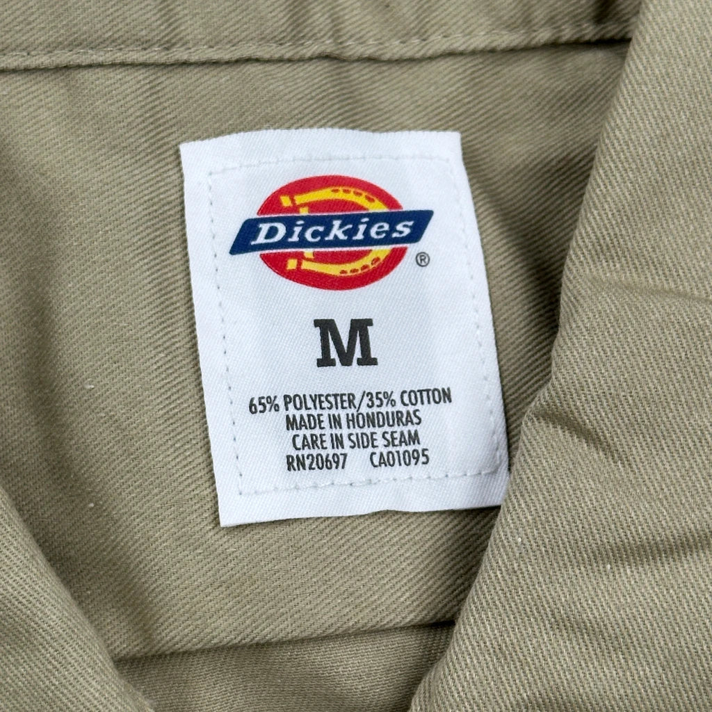 Dickies Short Sleeve Shirt - Medium Khaki Polyester Blend - Image 3