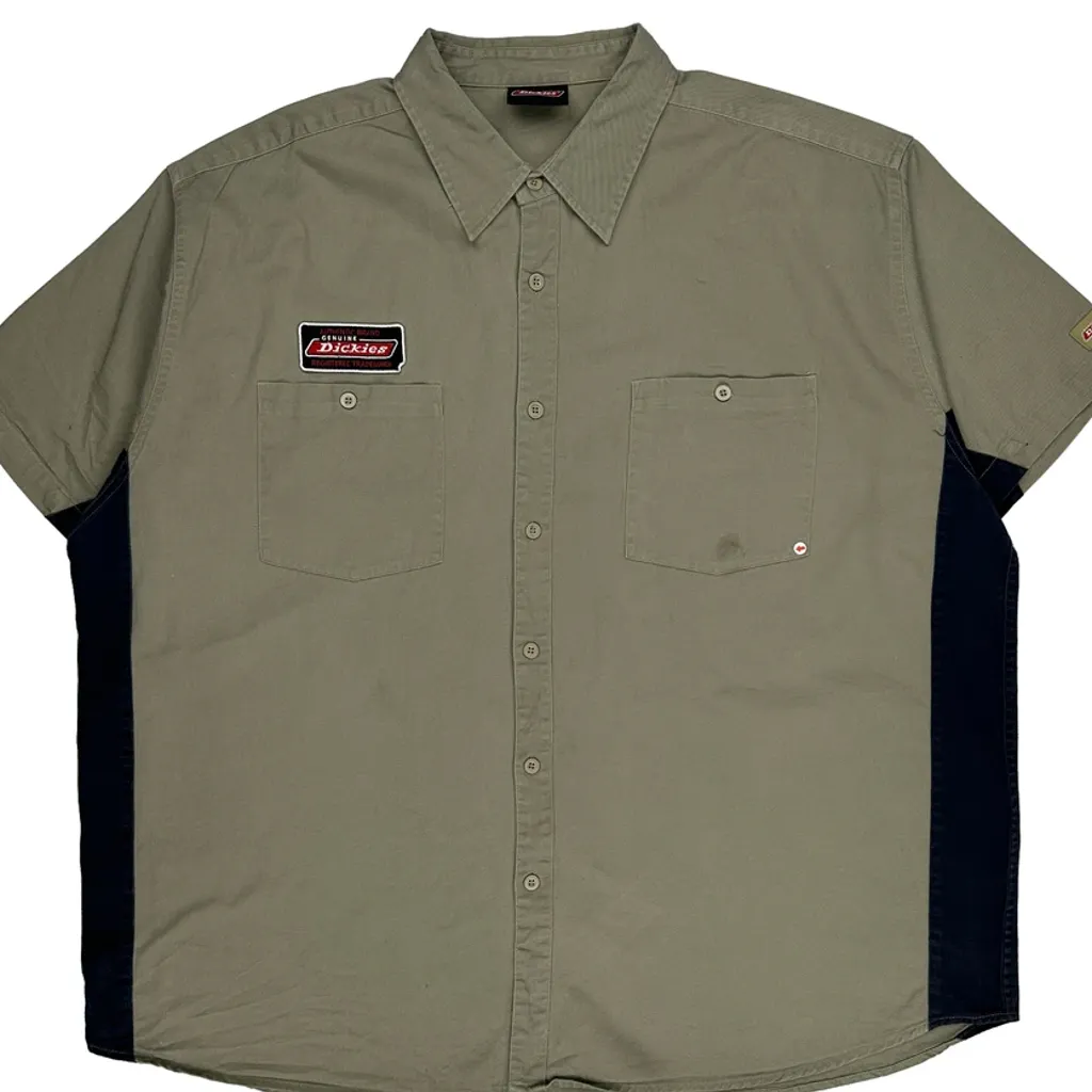 Dickies Short Sleeve Shirt - No Size Khaki Cotton - Image 7