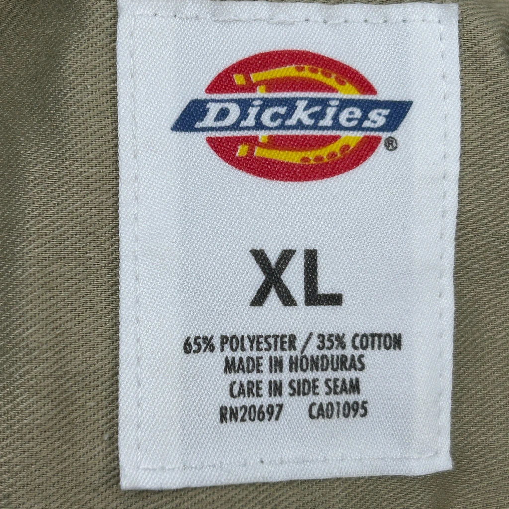 Dickies Short Sleeve Shirt - XL Khaki Polyester Blend - Image 4