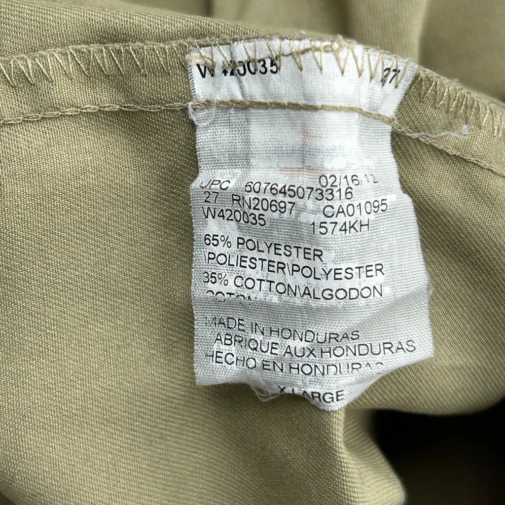 Dickies Short Sleeve Shirt - XL Khaki Polyester Blend - Image 5