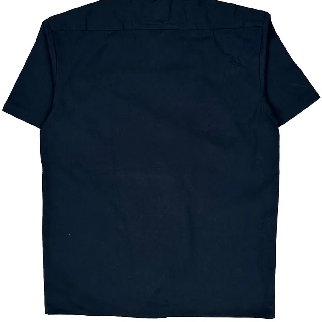 Dickies Short Sleeve Shirt - Medium Navy Cotton - Image 7