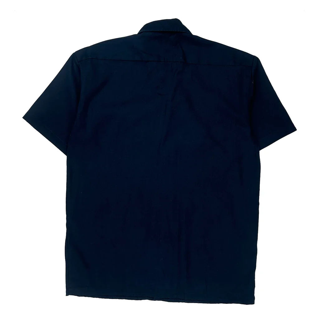Dickies Short Sleeve Shirt - Medium Navy Cotton - Image 2