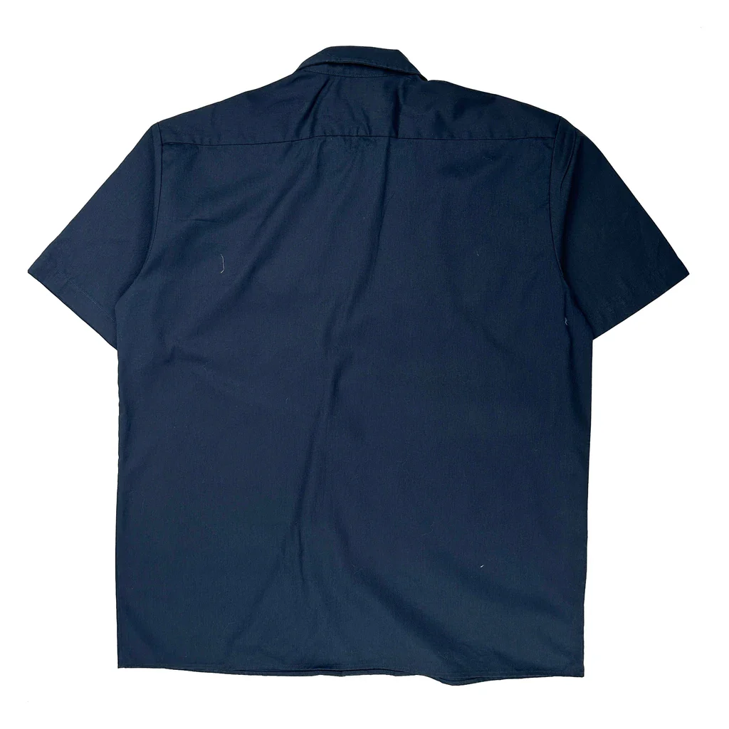 Dickies Short Sleeve Shirt - XL Navy Polyester Blend - Image 2