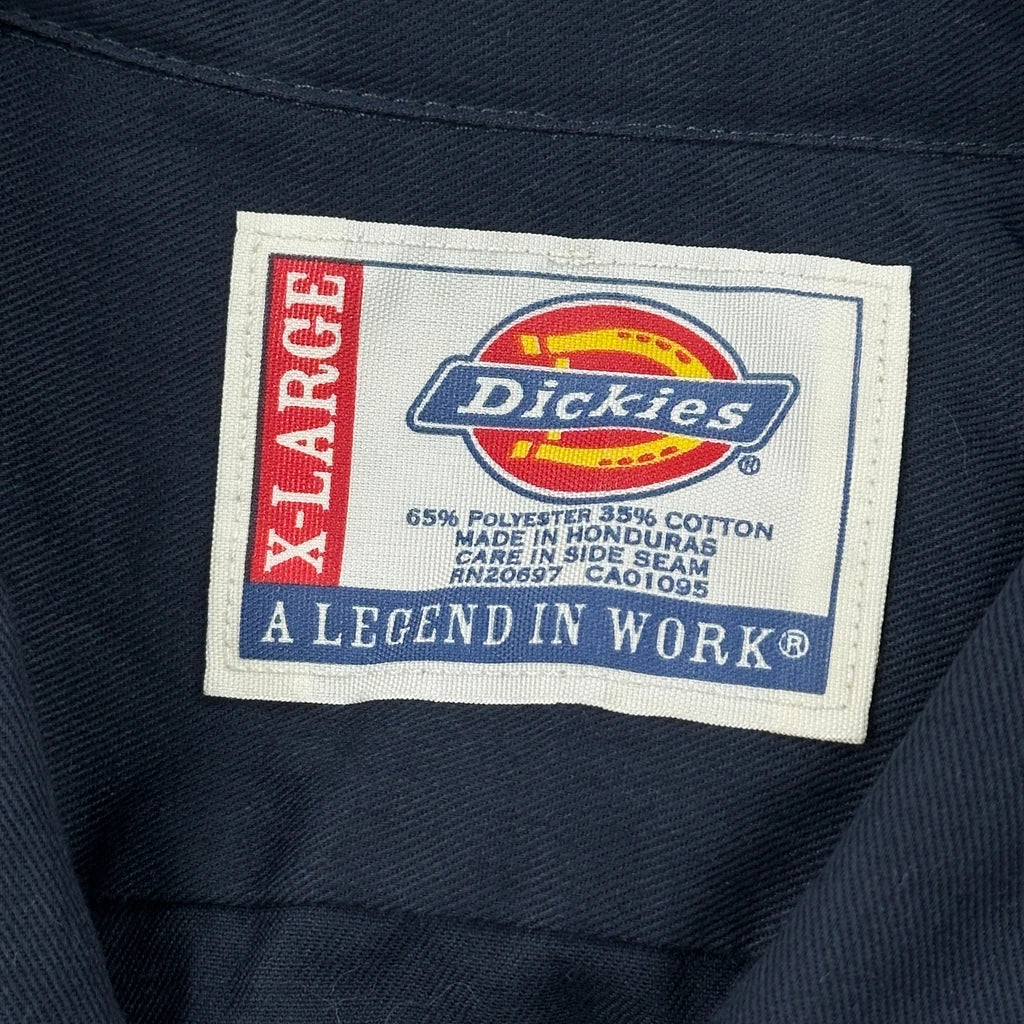 Dickies Short Sleeve Shirt - XL Navy Polyester Blend - Image 3