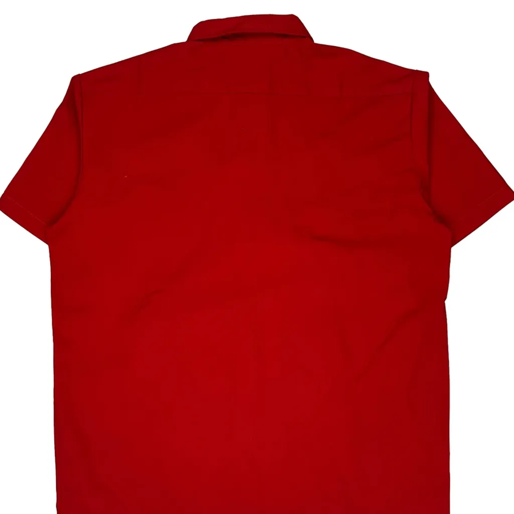 Dickies Short Sleeve Shirt - XL Red Polyester Blend - Image 7