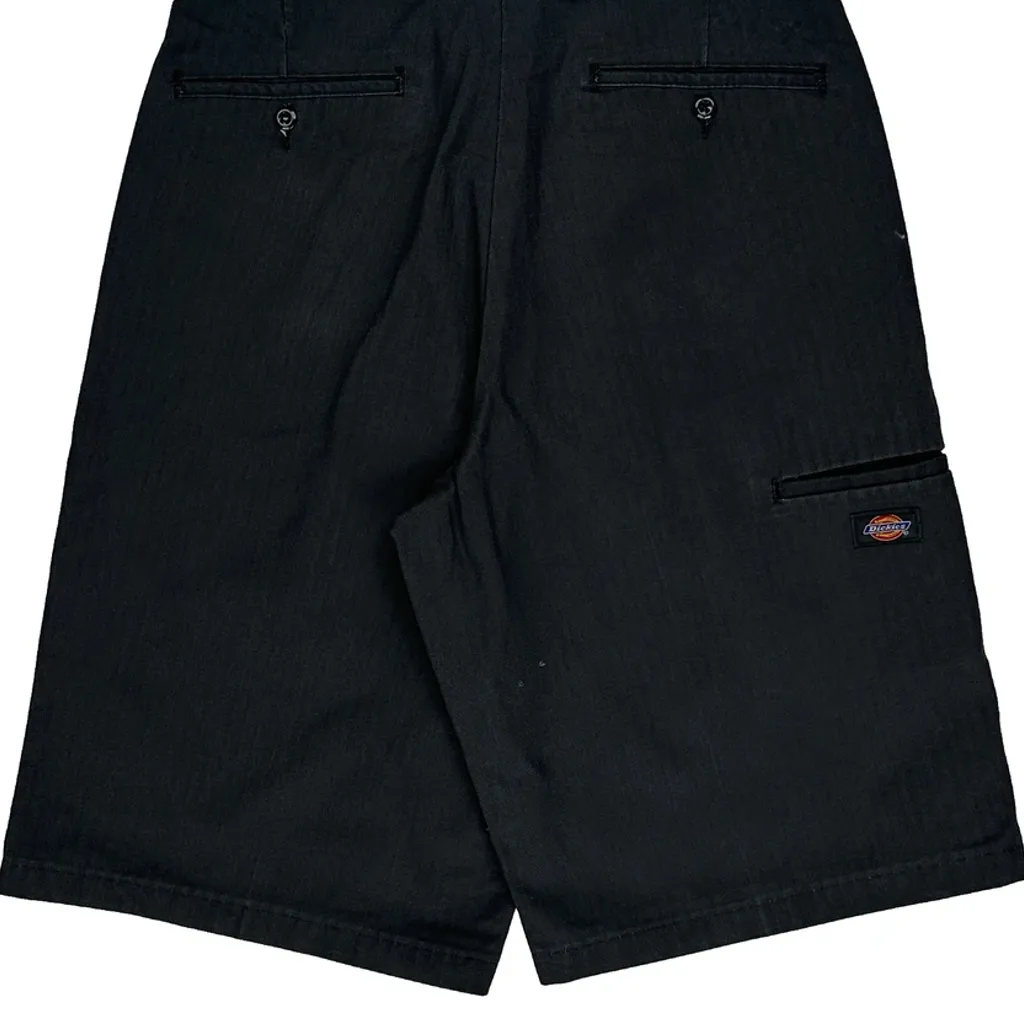 Dickies Baggy Shorts - 30W 11L Black Polyester Blend - Image 8