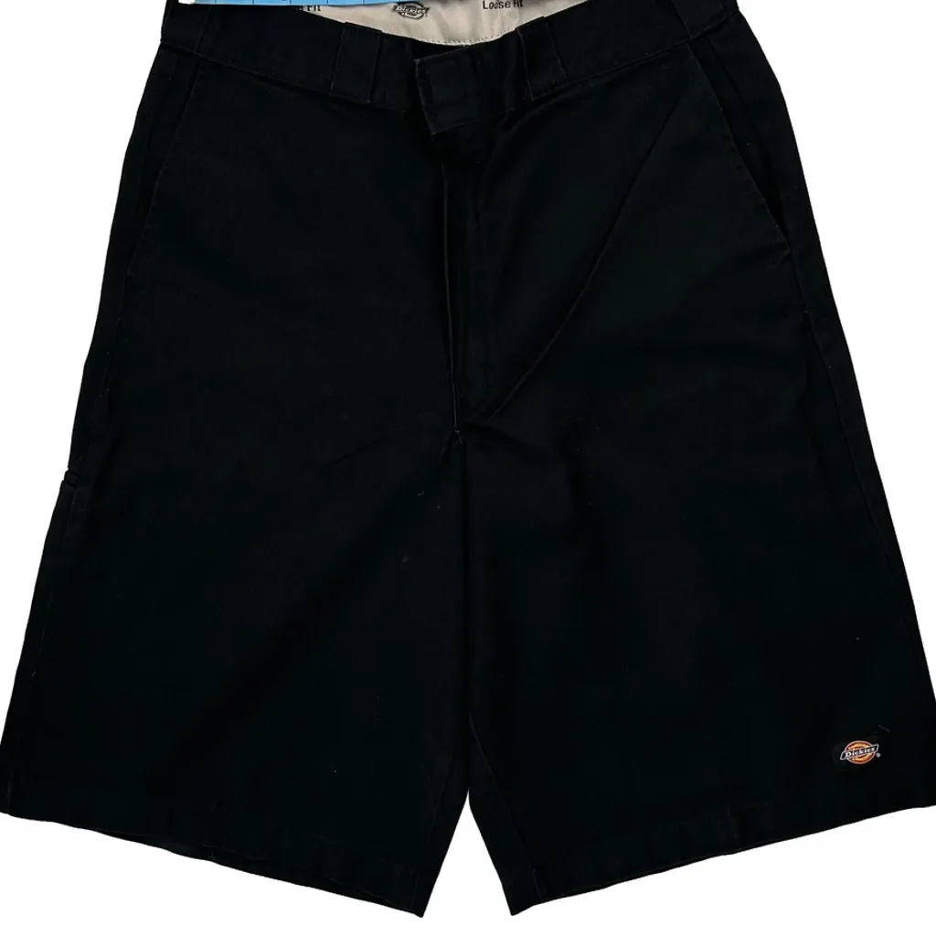 Dickies Baggy Shorts - 30W 11L Black Polyester Blend - Image 8