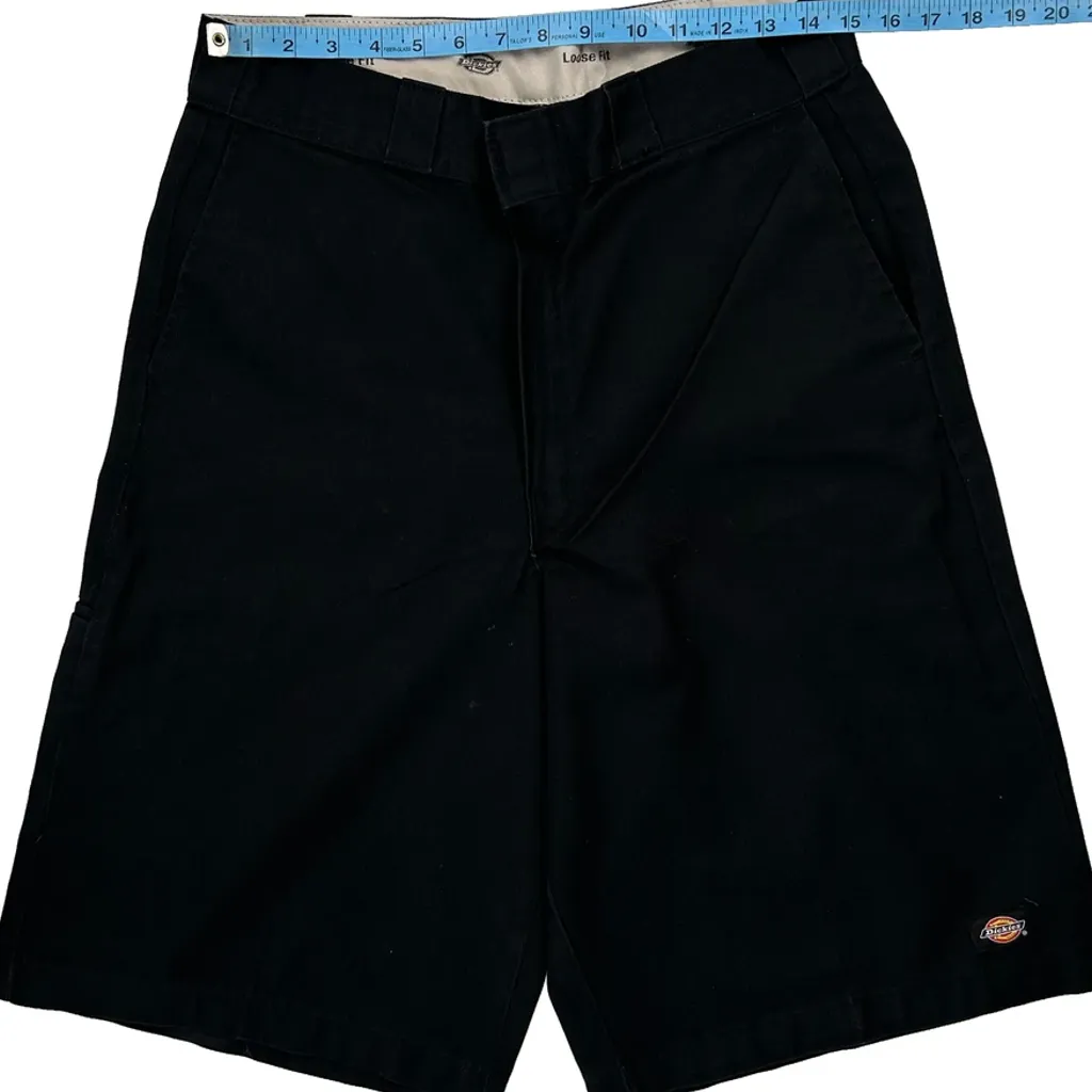 Dickies Baggy Shorts - 30W 11L Black Polyester Blend - Image 9