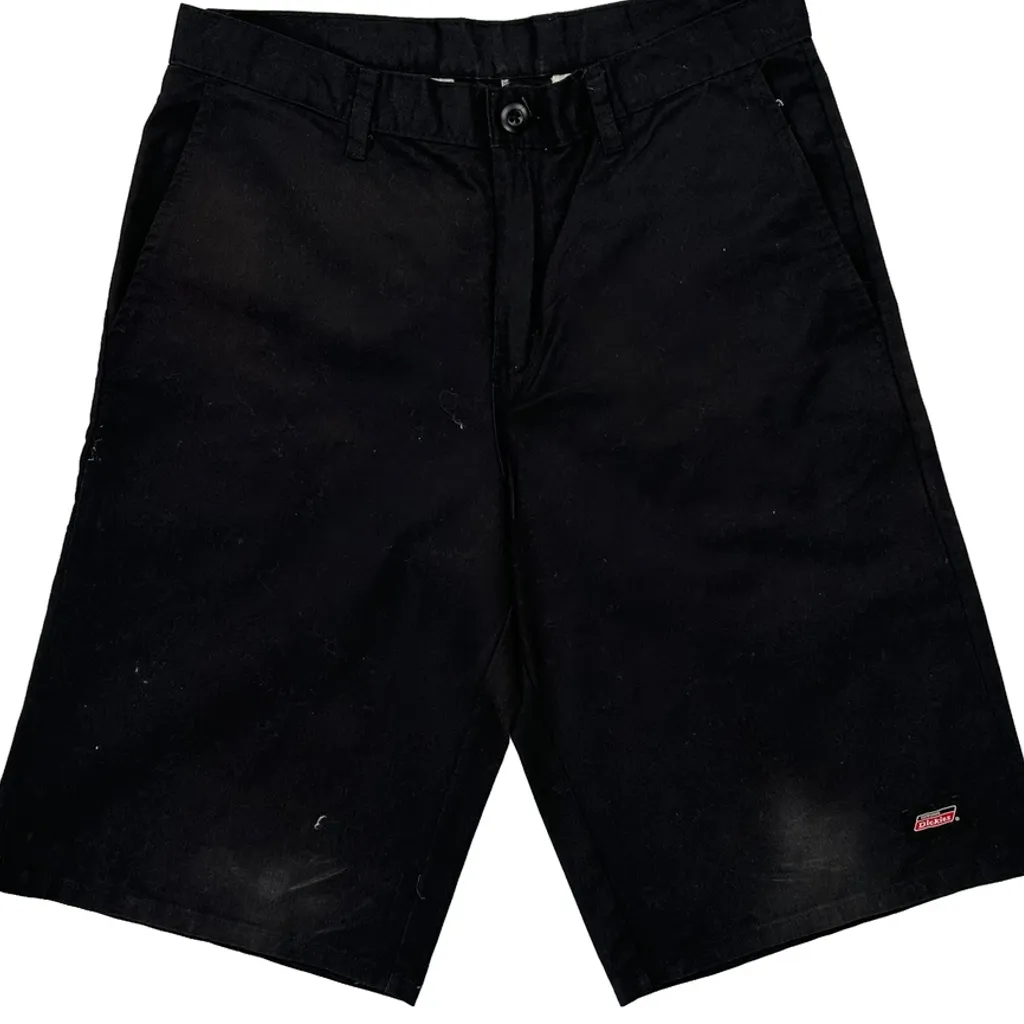 Dickies Baggy Shorts - 31W 12L Black Cotton Blend - Image 8