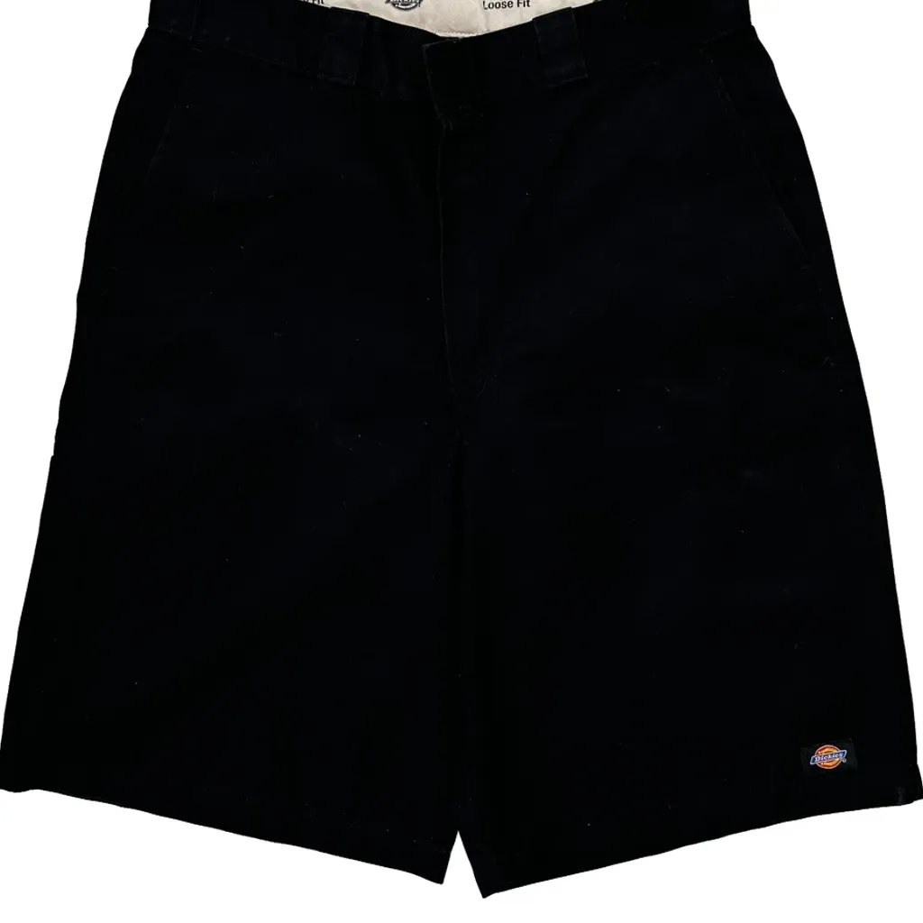 Dickies Baggy Shorts - 32W 10L Black Polyester Blend - Image 10