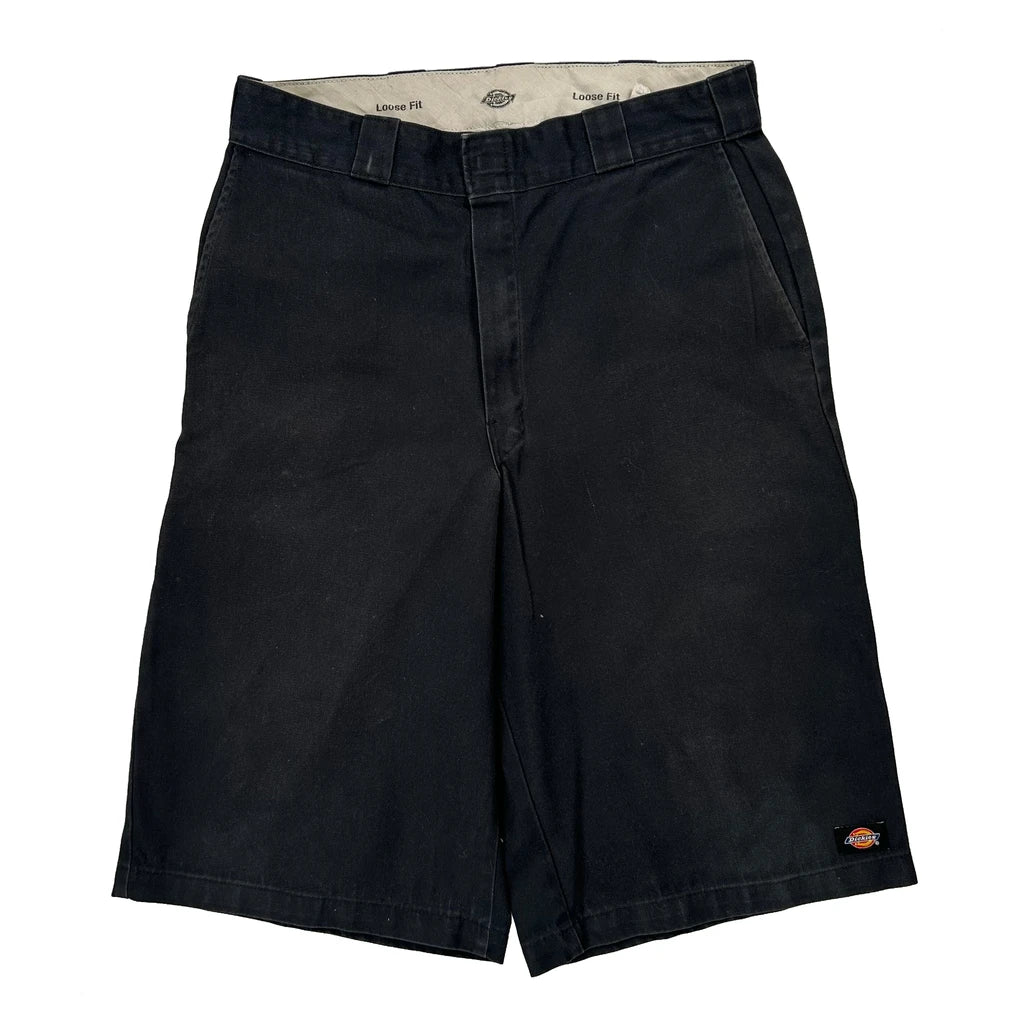 Dickies Baggy Shorts - 32W 12L Black Cotton - Image 2