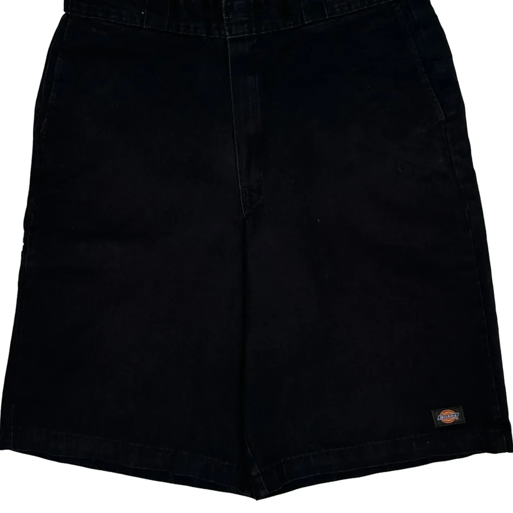 Dickies Baggy Shorts - 34W 11L Black Cotton - Image 9