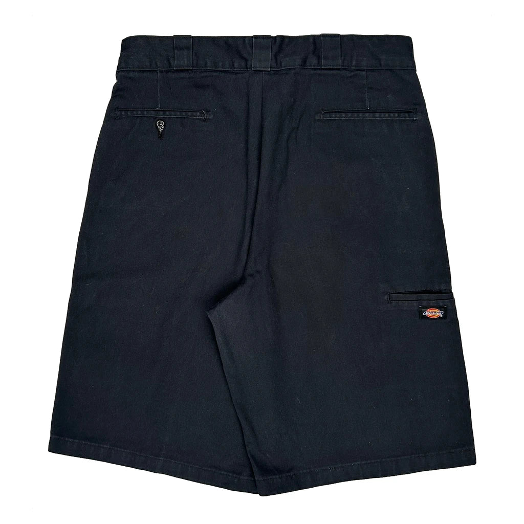 Dickies Baggy Shorts - 34W 11L Black Cotton