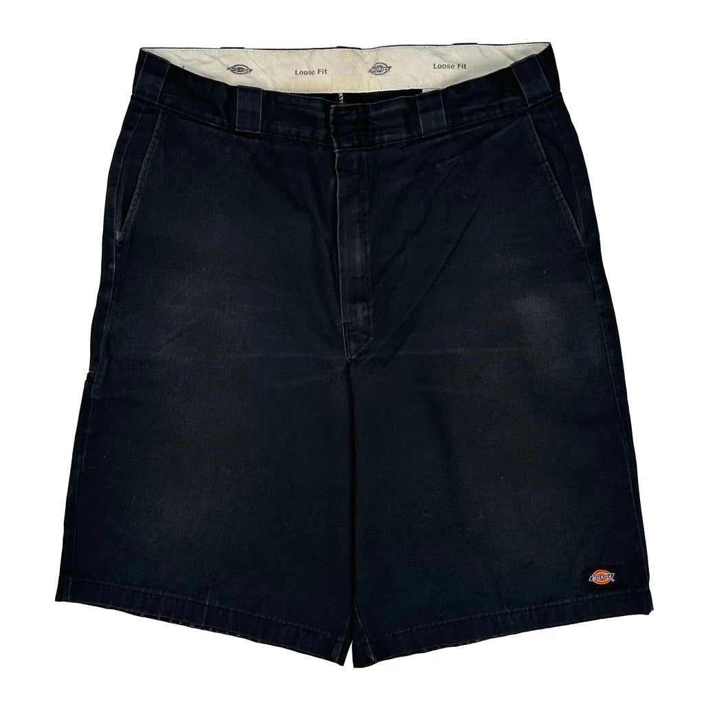 Dickies Baggy Shorts - 36W 12L Black Cotton - Image 2