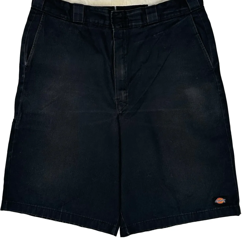 Dickies Baggy Shorts - 36W 12L Black Cotton - Image 9